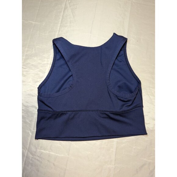 All in Motion Indigo Medium Support Muscle Cropped Sports Bra Women's Size Large - Picture 6 of 8